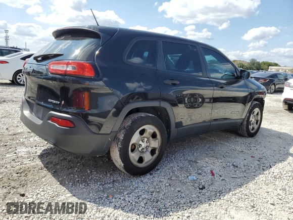 2014 Jeep Cherokee Sport with VIN 1C4PJLAB7EW123442, listed as a Copart auction lot 52294125 with 189,047 mi miles and Salvage Title. Bid and sale history available at DreamBid. Image 3.