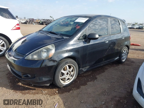 2007 Honda Fit Sport with VIN JHMGD38637S012816, listed as a IAAI auction lot 41929257 with 191,446 mi miles. Bid and sale history available at carsss.com. Image 2.