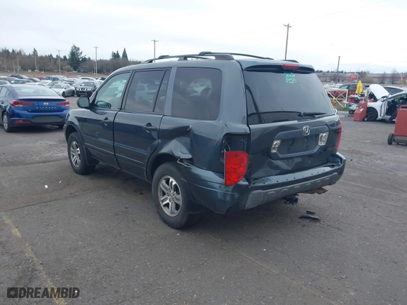2004 Honda Pilot EX with VIN 2HKYF18444H583826, listed as a IAAI auction lot 41812601 with 196,846 mi miles. Bid and sale history available at carsss.com. Image 3.