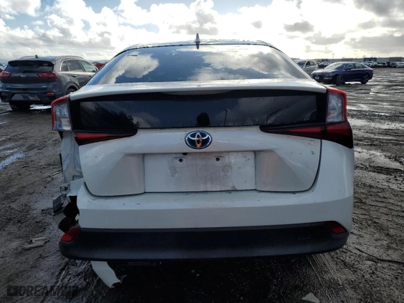 2019 Toyota Prius L Eco with VIN JTDKARFU5K3070924, listed as a Copart auction lot 48743965 with 111,916 mi miles and Salvage Title. Bid and sale history available at carsss.com. Image 6.