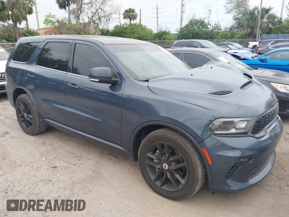 2021 Dodge Durango R/T with VIN 1C4SDHCT5MC863611, listed as a IAAI auction lot 41619544 with 33,692 mi miles and . Bid and sale history available at DreamBid. Image 1.