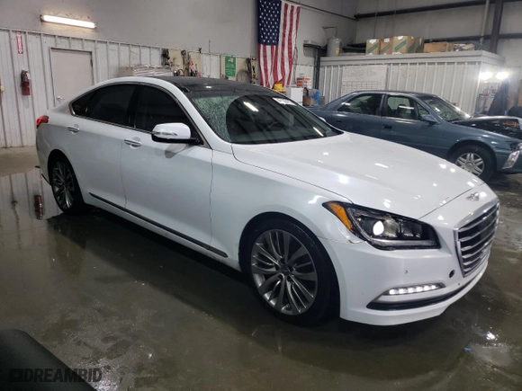 2015 Hyundai Genesis 5.0L with VIN KMHGN4JF9FU016933, listed as a Copart auction lot 42166475 with 163,601 mi miles and Salvage Title. Bid and sale history available at carsss.com. Image 4.