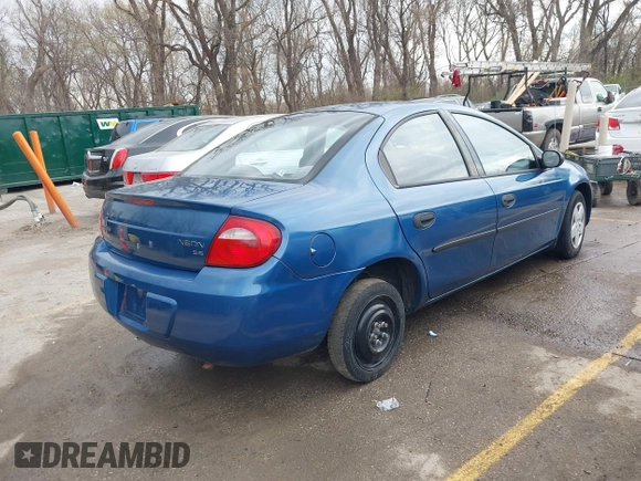 2003 Dodge Neon SE with VIN 1B3ES26C83D181196, listed as a IAAI auction lot 41876339 with 127,694 mi miles and . Bid and sale history available at DreamBid. Image 4.