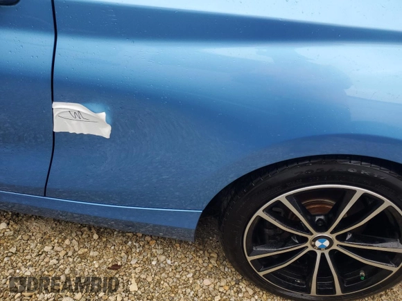 2020 BMW 2 Series 230i with VIN WBA2J1C0XL7D77583, listed as a Copart auction lot 74302244 with 0 mi miles and Non Repairable. Bid and sale history available at carsss.com. Image 12.