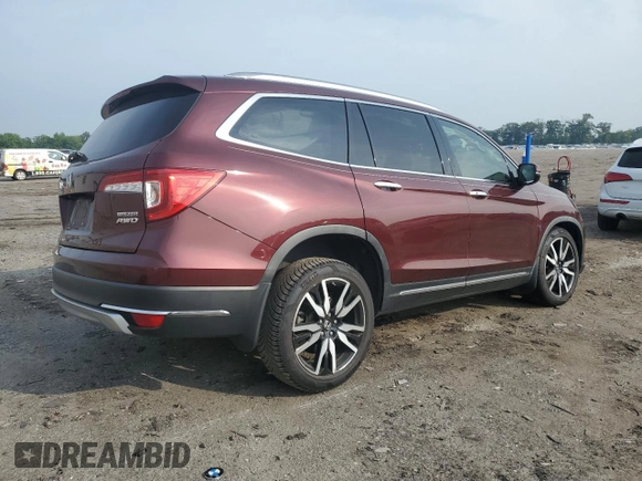 2020 Honda Pilot Touring 8-Passenger with VIN 5FNYF6H96LB028737, listed as a Copart auction lot 60435635 with 115,023 mi miles and Salvage title. Bid and sale history available at DreamBid. Image 3.