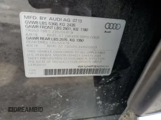 2014 Audi Q5 Premium Plus с VIN WA1LFAFP3EA024245, выставлен на аукционе Copart как лот 61253935 с пробегом 69 115 миль миль и Списание • Salvage title. История ставок и продаж доступна на DreamBid. Изображение 13.