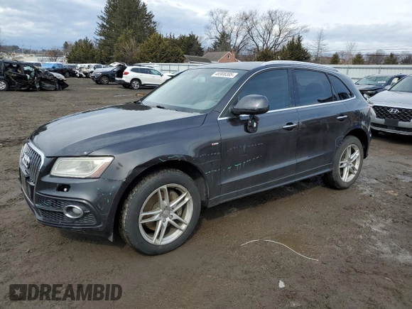2015 Audi Q5 Premium Plus with VIN WA1DGAFP3FA017072, listed as a Copart auction lot 46908395 with 91,098 mi miles and Salvage Title. Bid and sale history available at carsss.com. Image 1.