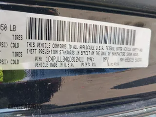 2019 Jeep Cherokee Latitude Plus with VIN 1C4PJLLB4KD312411, listed as a IAAI auction lot 41677041 with 82,802 mi miles and . Bid and sale history available at DreamBid. Image 9.