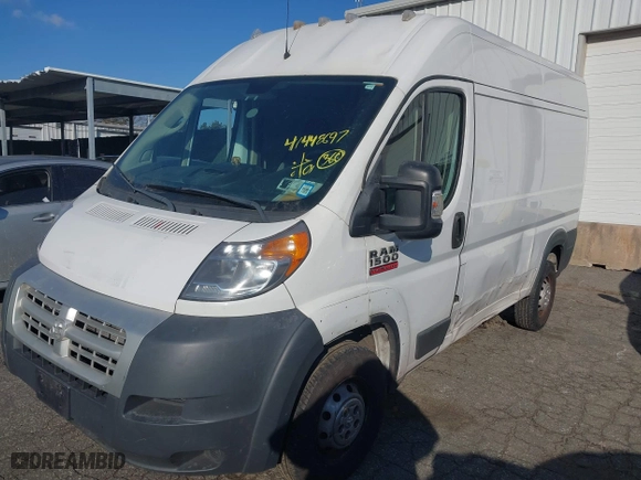 2017 Ram ProMaster Cargo Van with VIN 3C6TRVBG2HE549347, listed as a IAAI auction lot 41448697 with 160,927 mi miles. Bid and sale history available at carsss.com. Image 18.