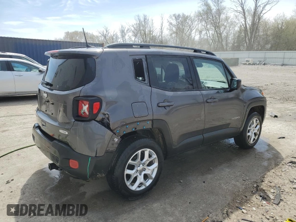 2018 Jeep Renegade Latitude with VIN ZACCJBBB6JPJ32919, listed as a Copart auction lot 54536315 with 106,293 mi miles and Clean Title. Bid and sale history available at carsss.com. Image 3.