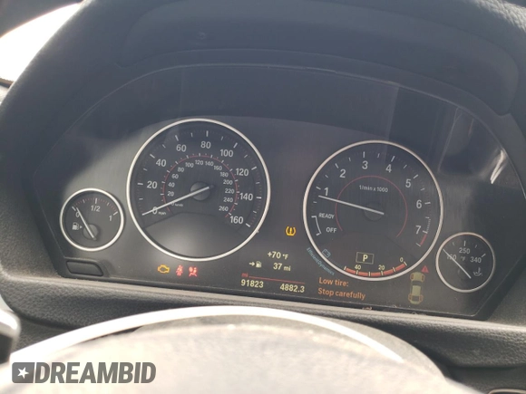 2015 BMW 4 Series 435i with VIN WBA3R1C56FK194429, listed as a Copart auction lot 58838255 with 91,823 mi miles and Salvage title. Bid and sale history available at DreamBid. Image 9.