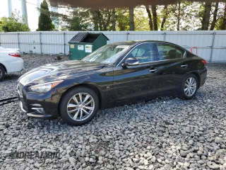 2015 Infiniti Q50 Premium with VIN JN1BV7AR4FM421384, listed as a Copart auction lot 55888455 with Not provided miles and Salvage title. Bid and sale history available at DreamBid. Image 1.