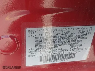 2019 Nissan Versa Sedan SV with VIN 3N1CN7AP1KL805761, listed as a IAAI auction lot 41343460 with 80,047 mi miles. Bid and sale history available at carsss.com. Image 9.