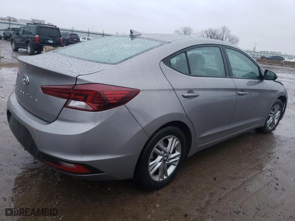 2020 Hyundai Elantra Value Edition with VIN KMHD84LF6LU105071, listed as a Copart auction lot 82125983 with 51,190 mi miles and Salvage Title. Bid and sale history available at carsss.com. Image 3.