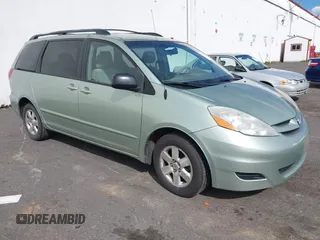 2007 Toyota Sienna CE with VIN 5TDZK23CX7S072673, listed as a IAAI auction lot 41904733 with 188,680 mi miles and . Bid and sale history available at DreamBid. Image 1.