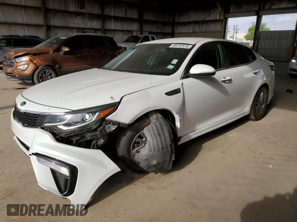 2020 Kia Optima LX with VIN 5XXGT4L37LG400286, listed as a Copart auction lot 59212575 with 123,319 mi miles and Salvage title. Bid and sale history available at DreamBid. Image 1.
