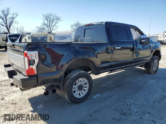2017 Ford F-350 Platinum with VIN 1FT8W3BT0HEC40514, listed as a Copart auction lot 48598945 with 110,097 mi miles and Salvage Title. Bid and sale history available at DreamBid. Image 3.