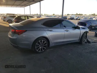 2015 Acura TLX Technology with VIN 19UUB3F59FA009123, listed as a Copart auction lot 58954645 with 61,609 mi miles and Salvage title. Bid and sale history available at DreamBid. Image 3.
