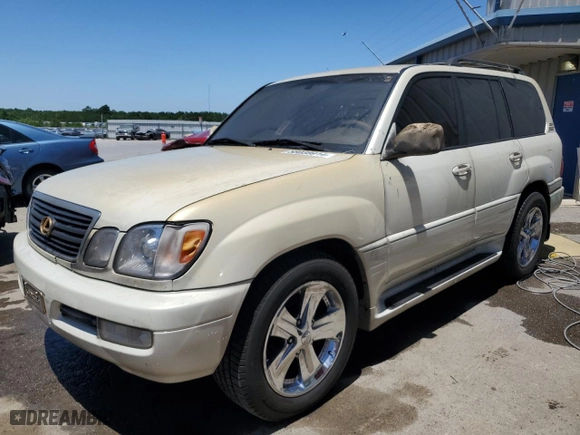 2001 Lexus LX 470 with VIN JTJHT00W613501194, listed as a Copart auction lot 58038914 with 312,193 mi miles and Salvage Title. Bid and sale history available at carsss.com. Image 1.