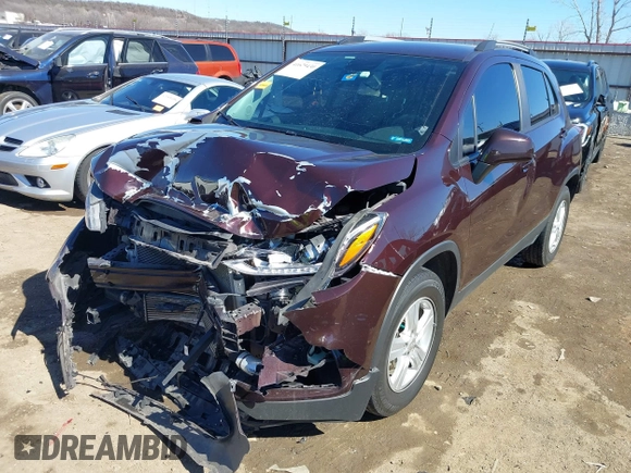 2021 Chevrolet Trax LT with VIN KL7CJPSM1MB360646, listed as a IAAI auction lot 41629430 with 84,854 mi miles. Bid and sale history available at carsss.com. Image 6.