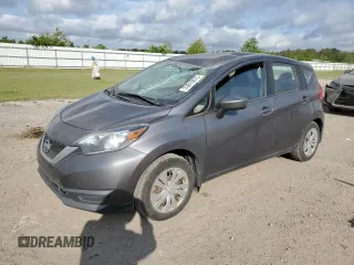 2017 Nissan Note S Plus with VIN 3N1CE2CP4HL379377, listed as a Copart auction lot 53619275 with 83,507 mi miles and Salvage title. Bid and sale history available at DreamBid. Image 1.