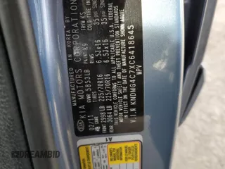 2012 Kia Sedona LX with VIN KNDMG4C7XC6418645, listed as a Copart auction lot 79535074 with 130,023 mi miles and Salvage Title. Bid and sale history available at carsss.com. Image 15.
