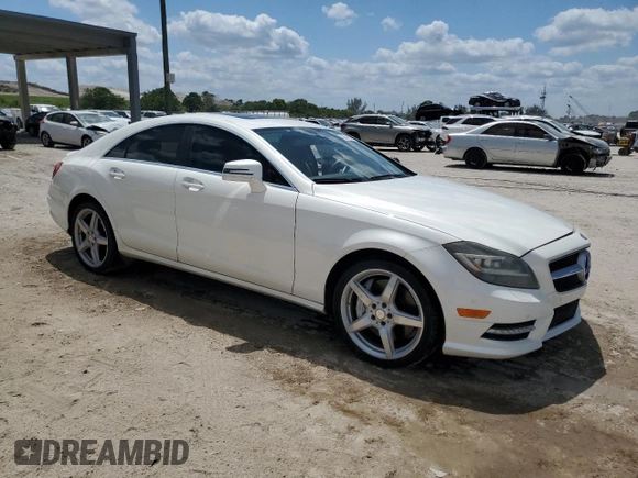 2014 Mercedes-Benz CLS-Class CLS 550 with VIN WDDLJ7DB9EA120692, listed as a Copart auction lot 53541555 with 145,699 mi miles and Salvage Title. Bid and sale history available at carsss.com. Image 4.