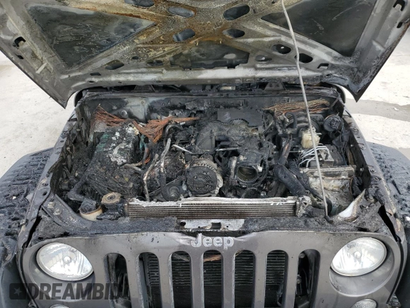 2018 Jeep Wrangler JK Unlimited Sport S with VIN 1C4BJWDG9JL835451, listed as a Copart auction lot 75324614 with 0 mi miles and Non Repairable. Bid and sale history available at carsss.com. Image 12.