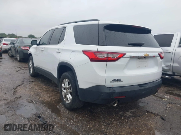 2019 Chevrolet Traverse LT Cloth z VIN 1GNERGKW2KJ128010, wystawiony jako IAAI lot #42173006 z przebiegiem 93 328 mil mil oraz . Historia ofert i sprzedaży dostępna na DreamBid. Obrazek 3.