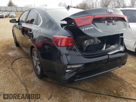 2021 Kia Forte EX with VIN 3KPF54AD6ME281108, listed as a Copart auction lot 38240772 with 34,719 mi miles and Salvage Title. Bid and sale history available at DreamBid. Image 3.