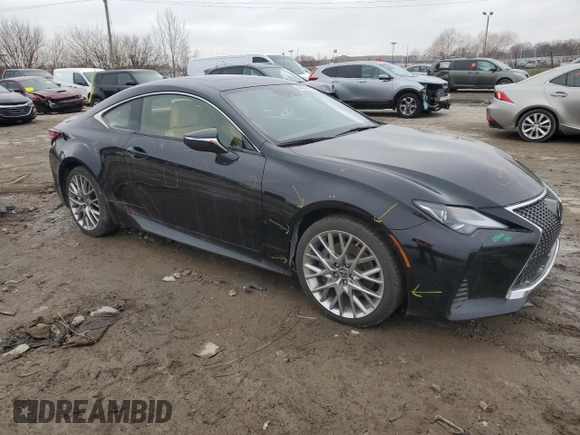 2020 Lexus RC 300 with VIN JTHD85EC0L5006042, listed as a Copart auction lot 84069864 with 55,974 mi miles and Non repairable. Bid and sale history available at DreamBid. Image 4.
