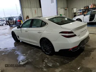 2022 Genesis G70 3.3T Launch Edition with VIN KMTG14TE4NU082195, listed as a Copart auction lot 70804084 with 48,844 mi miles and Salvage Title. Bid and sale history available at carsss.com. Image 2.