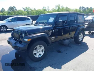 2018 Jeep Wrangler Unlimited Sport with VIN 1C4HJXDN3JW198375, listed as a IAAI auction lot 41965568 with 106,418 mi miles and . Bid and sale history available at DreamBid. Image 17.