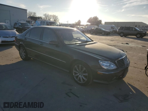 2003 Mercedes-Benz S 55 AMG with VIN WDBNG74J23A378637, listed as a Copart auction lot 88428295 with 128,658 mi miles and Salvage Title. Bid and sale history available at DreamBid. Image 4.