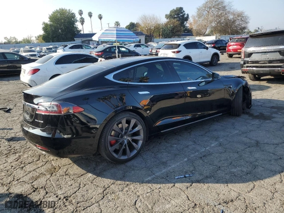 2021 Tesla Model S Long Range Plus with VIN 5YJSA1E23MF427489, listed as a Copart auction lot 89165125 with 11,446 mi miles and Salvage Title. Bid and sale history available at carsss.com. Image 3.