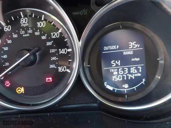 2016 Mazda CX-5 Touring with VIN JM3KE4CY6G0717393, listed as a IAAI auction lot 41596084 with 150,774 mi miles. Bid and sale history available at carsss.com. Image 15.
