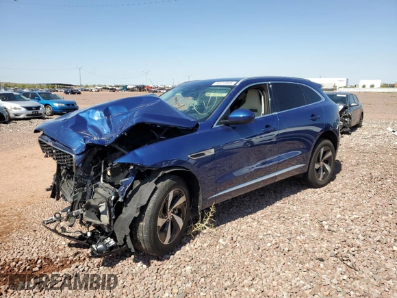 2023 Jaguar F-Pace R-Dynamic S with VIN SADCT2FU7PA706188, listed as a Copart auction lot 59111845 with Not provided miles and Salvage title. Bid and sale history available at DreamBid. Image 1.