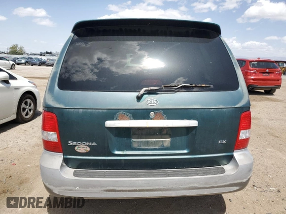 2005 Kia Sedona LX with VIN KNDUP132656631016, listed as a Copart auction lot 50924405 with 69,016 mi miles and Clean Title. Bid and sale history available at carsss.com. Image 6.