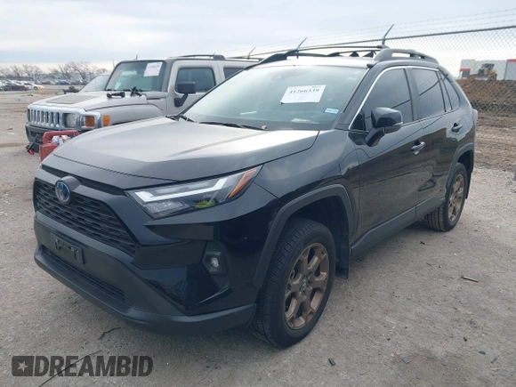 2023 Toyota RAV4 Hybrid XLE with VIN 2T3UWRFV6PW184003, listed as a IAAI auction lot 41266339 with 1 mi miles. Bid and sale history available at carsss.com. Image 19.