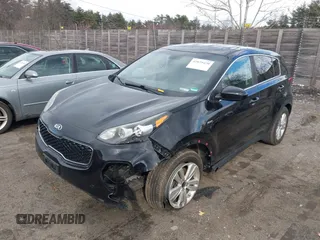 2017 Kia Sportage LX with VIN KNDPMCAC8H7186497, listed as a IAAI auction lot 41879470 with 147,190 mi miles and . Bid and sale history available at carsss.com. Image 2.