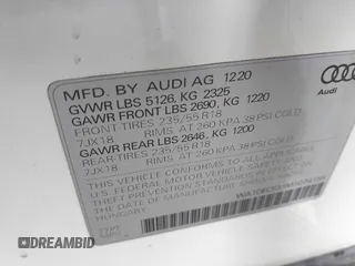 2021 Audi Q3 S line Premium z VIN WA1DECF31M1074155, wystawiony jako IAAI lot #42381678 z przebiegiem 36 894 mil mil oraz . Historia ofert i sprzedaży dostępna na DreamBid. Obrazek 9.