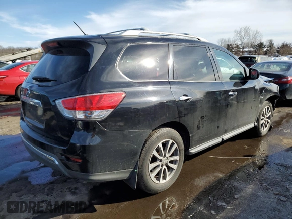 2016 Nissan Pathfinder SV with VIN 5N1AR2MM0GC607149, listed as a Copart auction lot 46050445 with 132,079 mi miles and Salvage Title. Bid and sale history available at carsss.com. Image 3.