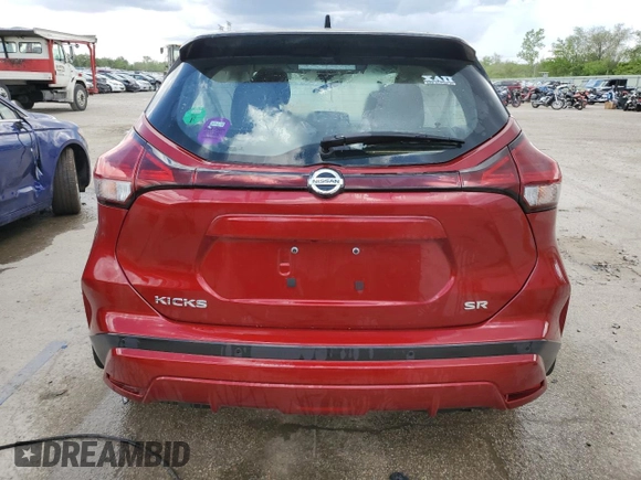 2021 Nissan Kicks SR z VIN 3N1CP5DV8ML537710, wystawiony jako Copart lot #56881755 z przebiegiem 27 402 mil mil oraz Szkoda całkowita • Salvage title. Historia ofert i sprzedaży dostępna na DreamBid. Obrazek 6.