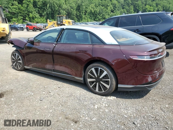 2023 Lucid Air Touring z VIN 50EA1TEA2PA005639, wystawiony jako Copart lot #59862044 z przebiegiem Nie podano mil oraz Szkody całkowita. Historia ofert i sprzedaży dostępna na DreamBid. Obrazek 2.