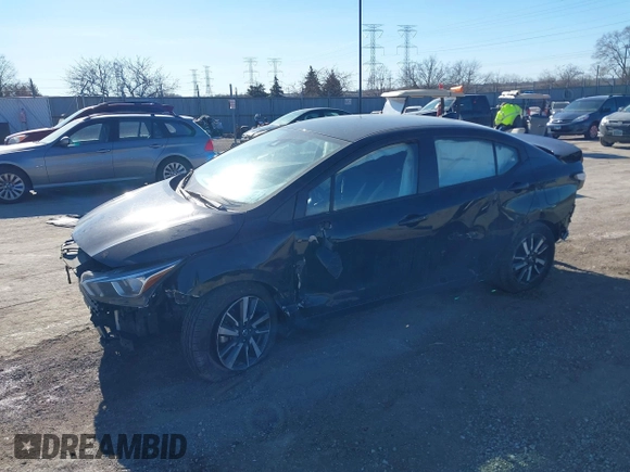 2021 Nissan Versa SV with VIN 3N1CN8EV1ML840964, listed as a IAAI auction lot 41412330 with 98,934 mi miles and . Bid and sale history available at DreamBid. Image 16.