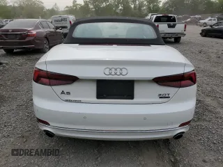2018 Audi A5 Cabriolet Premium Plus z VIN WAUYNGF59JN017168, wystawiony jako Copart lot #57967415 z przebiegiem 12 383 mil mil oraz Szkoda całkowita • Salvage title. Historia ofert i sprzedaży dostępna na DreamBid. Obrazek 6.