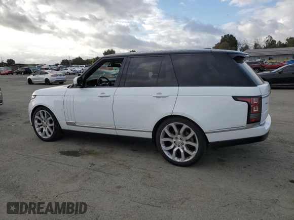 2015 Land Rover Range Rover HSE with VIN SALGS2VF9FA204857, listed as a Copart auction lot 50898825 with 102,401 mi miles and Clean title. Bid and sale history available at DreamBid. Image 2.
