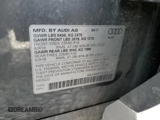 2018 Audi Q5 Premium with VIN WA1ANAFY2J2014331, listed as a Copart auction lot 66885562 with 94,065 mi miles. Bid and sale history available at carsss.com. Image 10.