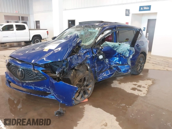 2022 Acura MDX w/A-Spec Package with VIN 5J8YE1H02NL030011, listed as a IAAI auction lot 41240222 with 1 mi miles. Bid and sale history available at carsss.com. Image 6.