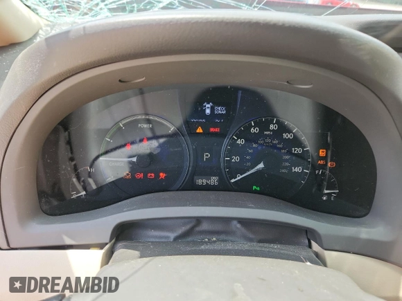 2012 Lexus RX 450h with VIN JTJZB1BA4C2006421, listed as a Copart auction lot 64315385 with 189,486 mi miles and Clean title. Bid and sale history available at DreamBid. Image 9.